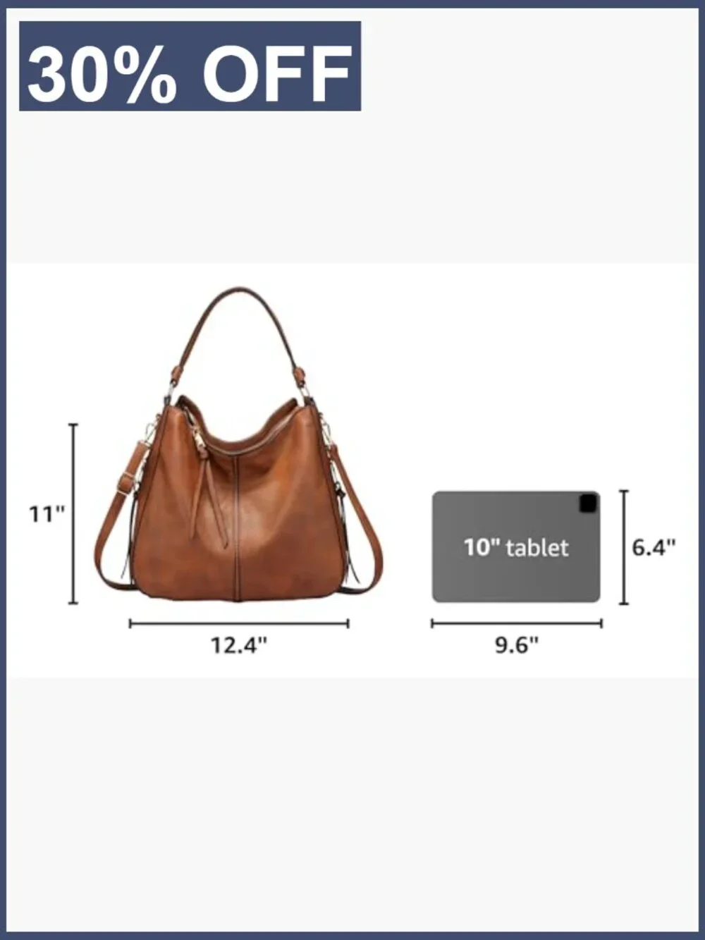 Women's Hobo Crossbody Bag Large Designer Shoulder Purse PU Leather Tote